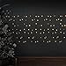 Produktbild ECD Germany LED Lichtervorhang 2m 200 Warmweiß LEDs Flashing-Effekt (einzelne blinkende LED) Eiszapfen Lichterkette LED Lichterkettenvorhang Eisregen Weihnachtsbeleuchtung IP44 Wasserdicht Innen/Außen