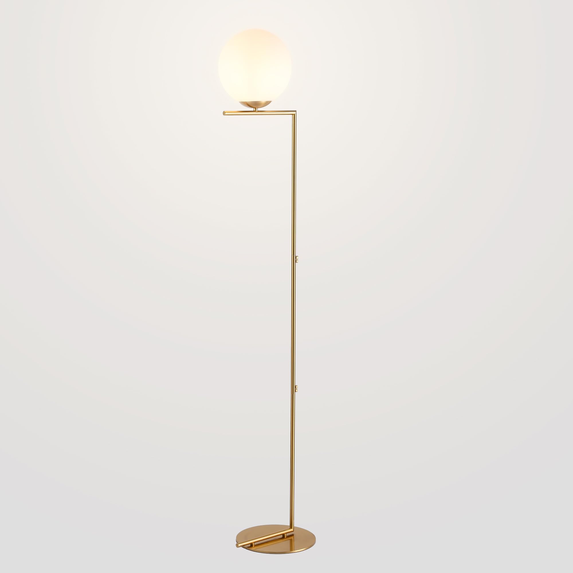 B·LED BARCELONA LED - Lámpara de pie bola cristal Anni - E27 - Ø 22cm