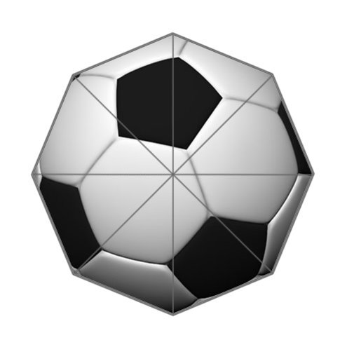 Ball Umbrella Custom Soccer Auto Foldable Umbrella 100% Polyester