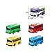dierjueyers 5Pcs Little Bus Tayo Toy, Pull Back Mini Bus Toy Set, Cartoon Colors Cars Model, Gift for Friend and Children (5)