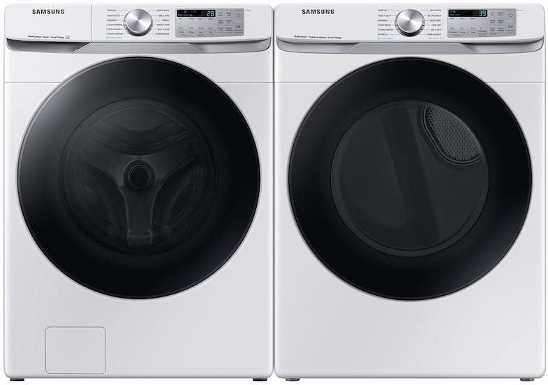 SAMSUNG DVG45B6300W 7.5 cu. ft. Smart Gas Dryer with Steam Sanitize+ in White