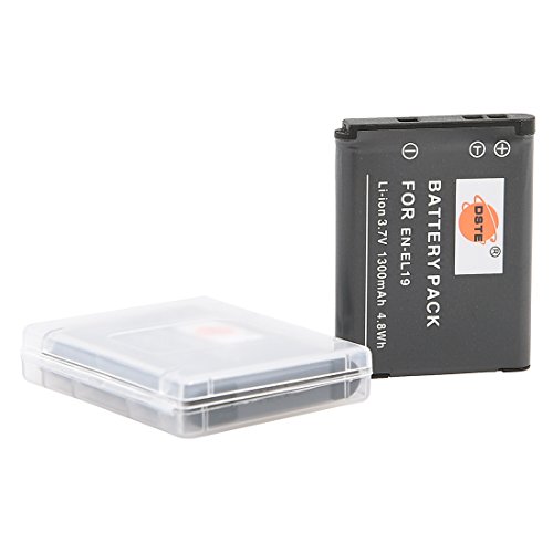 Ficha técnica DSTE 2-Pieza EN-EL19 Repuesto Batería y DC109E Viaje Cargador Compatible para Nikon Coolpix S2500 S2600 S2700 S2750 S3100 S3200 S3300 S3400 S3500 S5200 S6400 S6500 S6600 - Fernando Cortés