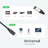 Cable USB C a XLR, salida de smartphone/laptop a XLR macho para amplificador, bocina, consola mezcladora, etc. 3.3 pies 8