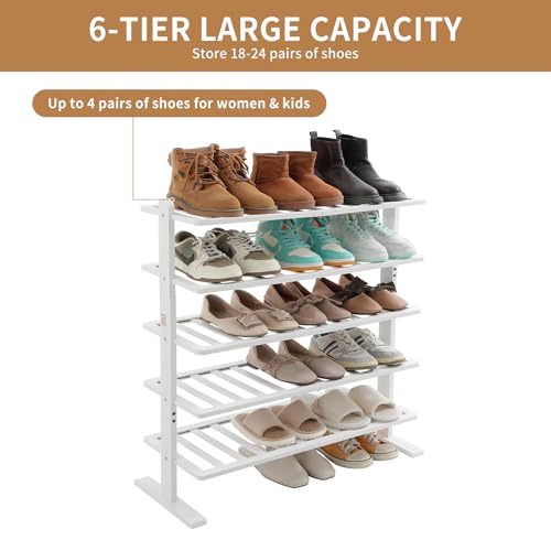 Organizador de Zapatos de Bambú de 5 Niveles por $19.99 (50% de descuento)