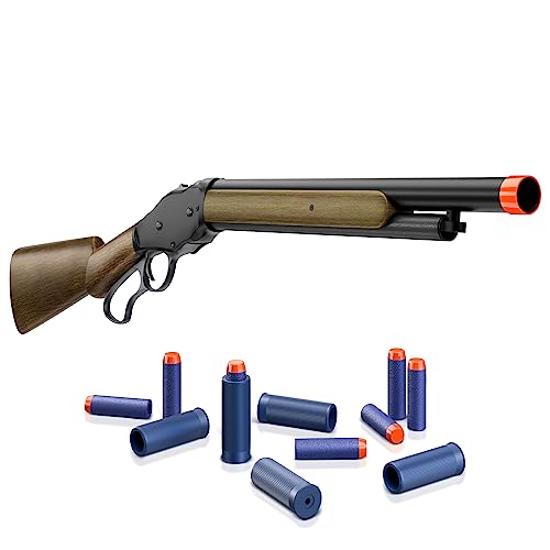 Shell Ejecting Toy Gun, Soft Bullets Toy Shotgun Gun, Lever-Action Design, Fun for Ages 14+