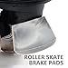 BESPORTBLE 1 Set Roller Skates Toe Stops with Brake Pads for Skateboard Easy Install Pu Material Toe Stoppers