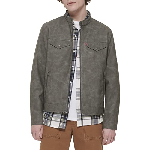 Image of Levi's Men's Faux Leather Racer Jacket