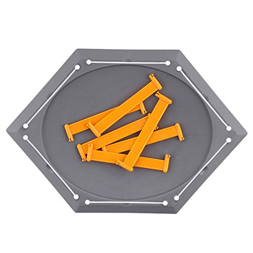 Exciting Burst Gyro Arena Disk Duel Spinning Top Launcher Stadium Toy Accessories for Boys Children Christmas Birthday Gifts 31 x 21cm Grey