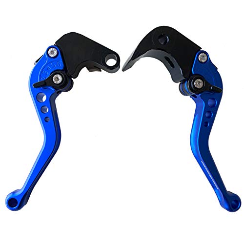 RIDE IT FOREVER Shorty Brake Clutch Levers for GSXR 600 GSXR 750 2006-2022,GSXR 1000 2005-2006-Blue