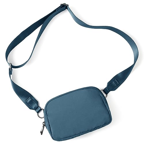 Image of ODODOS Crossbody Bag with Adjustable Strap Small Shoulder Pouch for Workout Running Traveling Hiking, Blue