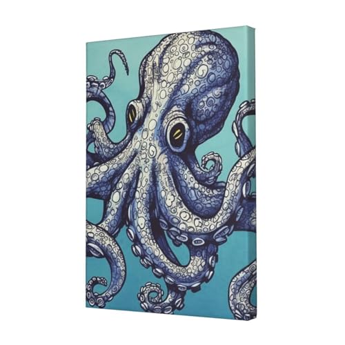 Impression sur toile pieuvre HD toile de qualite superieure pour chambre