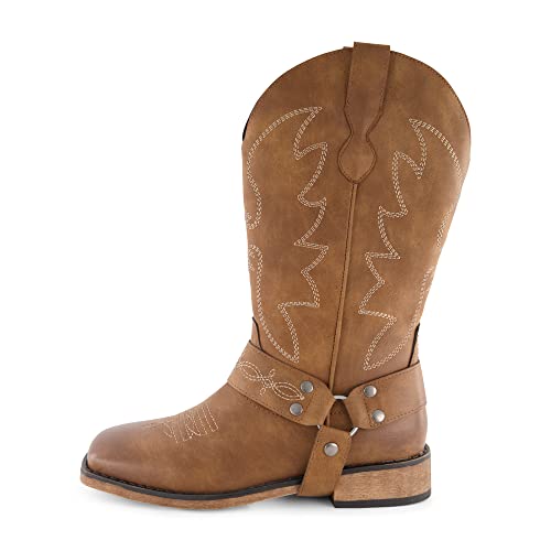 CUSHIONAIRE Women's Mustang Western Boot with +Memory Foam, Wide Widths Available2
