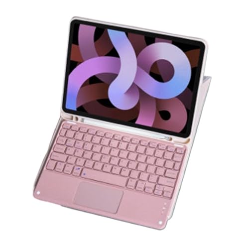 Clavier QWERTY tactile iPad Pro 11 Pouces 2024 étui rose pour éviter les rayures