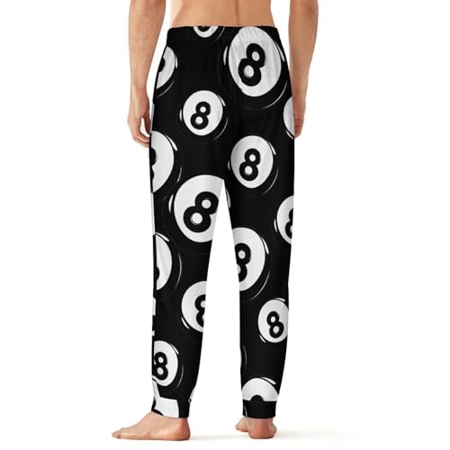 8 Ball Pool Cue Billiards Men's Pajama Pants Soft Lounge Bottoms Lightweight Jogger for Sleeping3