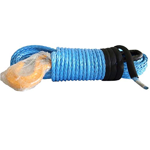 Cuerda de remolque para rescate 4x4 en rutas de barro y montaña con cable sintético azul de 30m