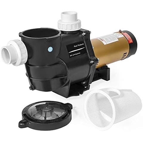 XtremepowerUS 2HP In-Ground Swimming Pool Pump Variable Speed 2" Inlet 230V High Flo w/ Slip-On Fitting Cover