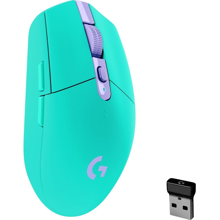 Image of Logitech G305 Lightspeed Wireless Gaming Mouse, Hero Sensor, 12,000 DPI, Lightweight, 6 Programmable Buttons, 250h Battery, On-Board Memory, Compatible with PC, Mac - Mint