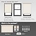 Persilux Light Filtering Roller Shades for Windows,Cordless,Linen Fabric,Roller Blinds,Thermal Insulated Fabric UV Protection Shades for Home,Office,Bedroom,Door,Light Filtering-Cream,Custom Now