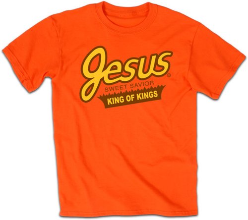 T-shirt Kerusso Sweet Jesus Orange XX-Large chrétien Roi des Rois pour homme