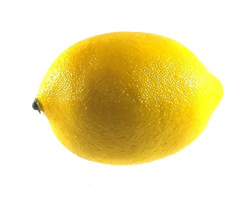 6pc Artificial Lemon Lemons - Plastic Citrus Fruit - Six Pieces