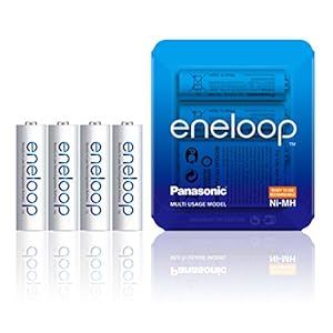 Panasonic BK-3MCCE/4LE Eneloop, Ready-to-Use Ni-MH accu, AA Mignon, verpakking als opbergtas, min. 1900 mAh, 2100…