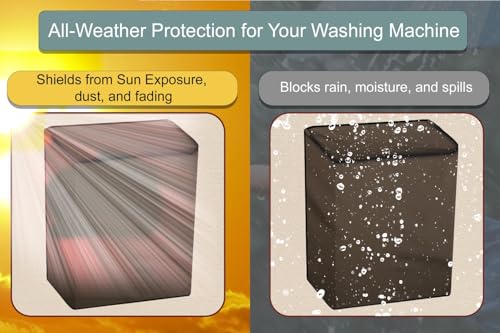 Image of Stylista Waterproof and Dustproof Polyester Washing Machine Cover Compatible for Godrej 10 Kg Semi-Automatic Top Loading WSEDGE NEO 100 5.0 PB3 SLGR, Beige