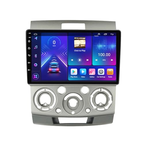 9 Pollici Android 14 Autoradio 2 Din per Ford Ranger Mazda BT50 2006-2011 con Carplay Android Auto Senza Fili Bluetooth Stereo Auto Vista Posteriore in Diretta,con Comandi al volante(B,P4 4G+WIFI 8Cor