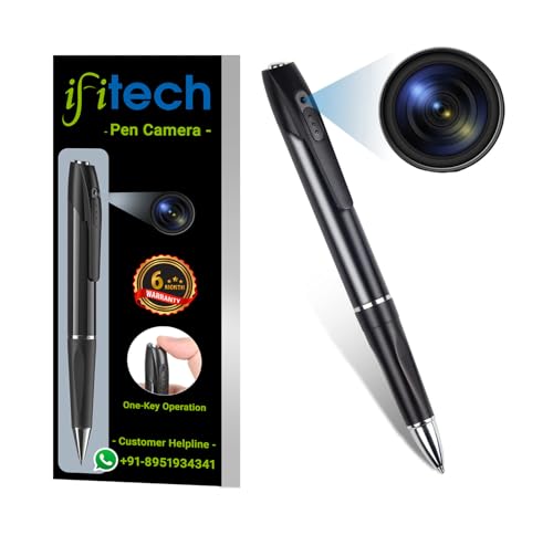 Image of IFITech Spy 1080p Full Hd Pen Camera Hidden | 85 Minutes Battery Life | Indoor Outdoor Body Camera with Video Audio Recording | Secret Pen Recorder | 6 Months Warranty