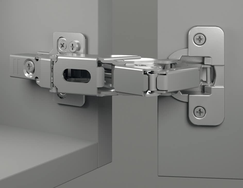 2 Cerniere A Ribalta Per Ante Armadio - Cerniere A Molla Per Mobili Da Cucina Con Viti, Sormonto Completo