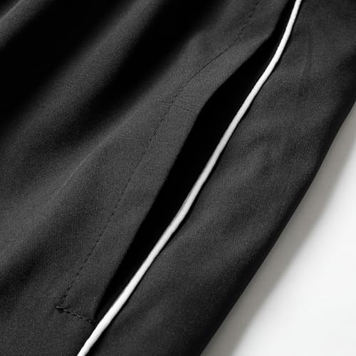 Men's Fashionable Casual Panels Sports Pants, Drawstring Waist, wear Fashionable Versatile a Variety of Colors to Choose from3