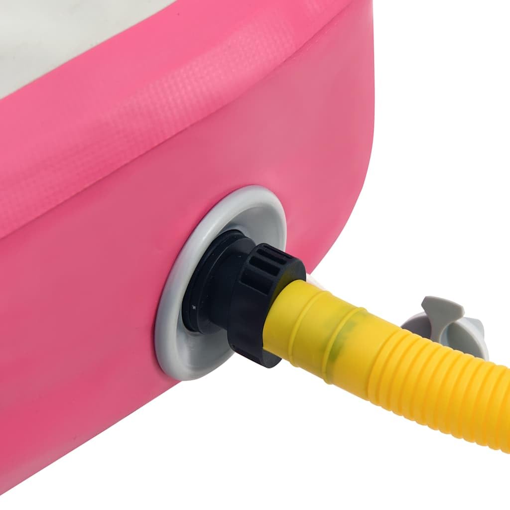 Tappetino Ginnastica Gonfiabile con Pompa 60x100x20 cm PVC Rosa, Articoli Sportivi,Esercizio e Fitness,Yoga e Pilates,Tappetini per Yoga e Pilates, 4.2kg-92655