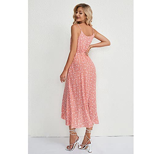 Image of BROVAVE Women's 2026 Summer Casual Boho Sundress Spaghetti Strap Midi Dress