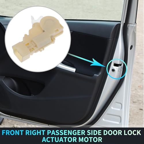 Image of X AUTOHAUX Replacement Front Right Passenger Side Power Door Lock Actuator Motor for Hummer H3 2006-2010 for Hummer H3T 2009-2010 Door Latch Actuator Assembly Replace No.15855972 Beige