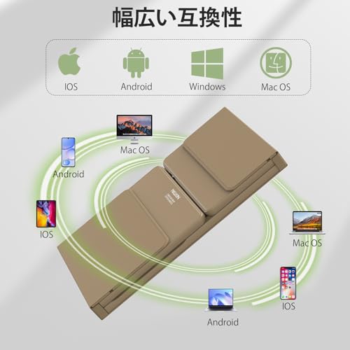 Nillkin キーボード Bluetooth 折りたたみ式 ワイヤレス ipad キーボード ipad mini 薄型軽量 3台同時接続 テンキー &タッチパッド搭載 Type-C充電式 の商品画像 6