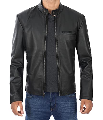 Image of Decrum Leather Jacket Men - Casual Stylish Cowhide Leather Jackets for Men