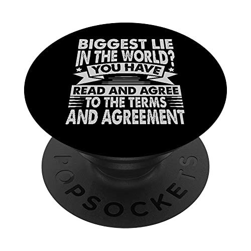 Biggest Lie In The World? Funny - Computer PopSockets PopGrip Intercambiable