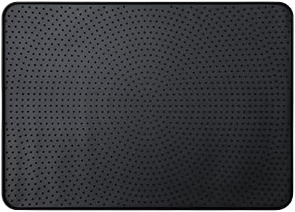 PETTOM Cat Litter Mat(53x38cm), Cat Litter Box Mat Scatter Control, Litter Tray Mat Waterproof Urine Proof Material Kitten Litter Mat-Black