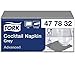 Tork 477832 Tovagliolo Cocktail grigio Advanced, 2 veli, 12 pacchi x 200 tovaglioli (2400 pz), 24 cm (lungh.) x 23,8 cm (largh.)