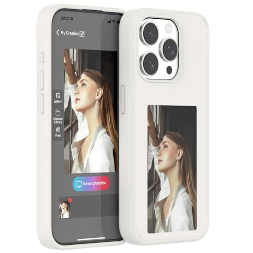 Coque intelligente NFC iPhone 13 Pro Max à affichage d'image personnalisable