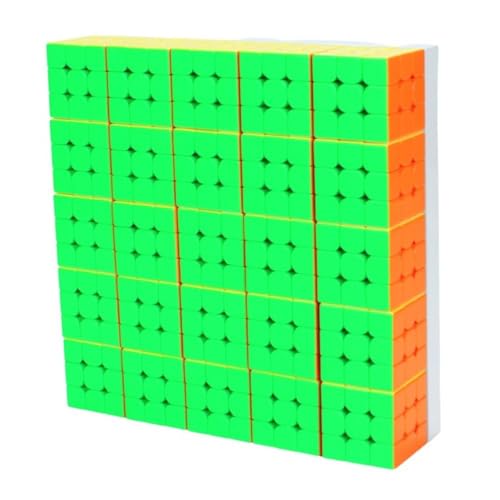 Image of MoYu Cube Mosaic Art Gallery 5x5 Kit | 25 Mini 3x3 Cubes (30mm) & Display Case | Creative Puzzle Art, Beginner-Friendly Set