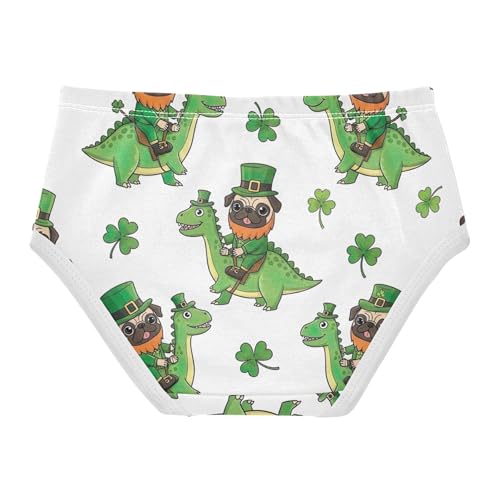 Green Pugs Dinosaur St Panties for Girl Girls Underwear Toddlers Cotton Animals Underpants Briefs 2t2