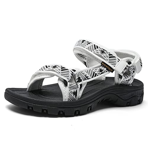 Image of Women's Hiking Sport Sandals Water Outdoor Athletic Shoes With Arch Support Adjustable Velcro Beach Shoes
