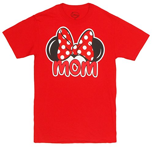T-Shirt Mickey Mouse maman fan rouge 3XL pour adulte en coton