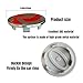 4PCS Car Wheel Center Cap 62mm/2.44in Compatible with RxxxE RxxxR SV Wheel Center Covers (RED)