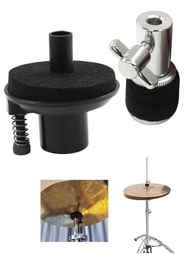 2-Pack Hi-Hat Clutch & Cymbal Seat Holder Set (19mm) - Quick Release Compatible with Most Standard...