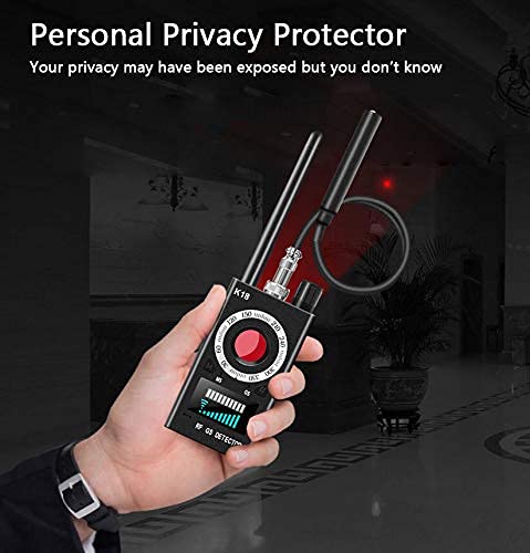 Détecteur Anti-Espion RF Sans Fil – Scanner Caméra Cachée & Bugs GSM/GPS – Alarme Portable Maison Bureau Hôtel