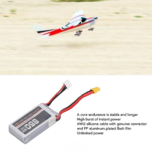 Fussbudget Bateria Aeromodel, 850mAh 75C baterias de alto lipo pacote de bateria de íons de lítio co
