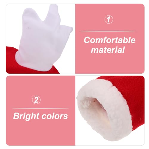 Guêtres douces 150g et bonnet de Noël pour réceptions de cheval - 3