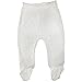 123 Bear Baby Soft Cotton Spandex Pants with Feet (Gray- 4-Pack, 0-3 Months)