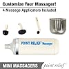Point Relief - Mini-massaggiatore a batteria per alleviare il dolore, alleviare la tensione e massaggi, bianco - 14-1050